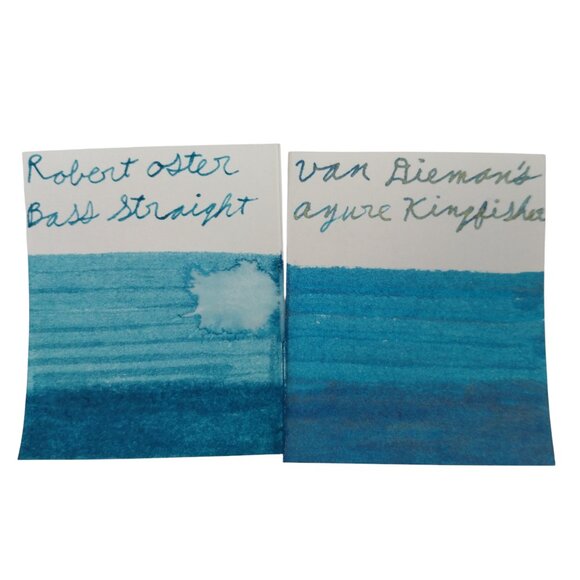 Fountain Pen Ink Samples Variety Pack Bundle of 7 Blue and Turquoise Inks - Picture 8 of 9